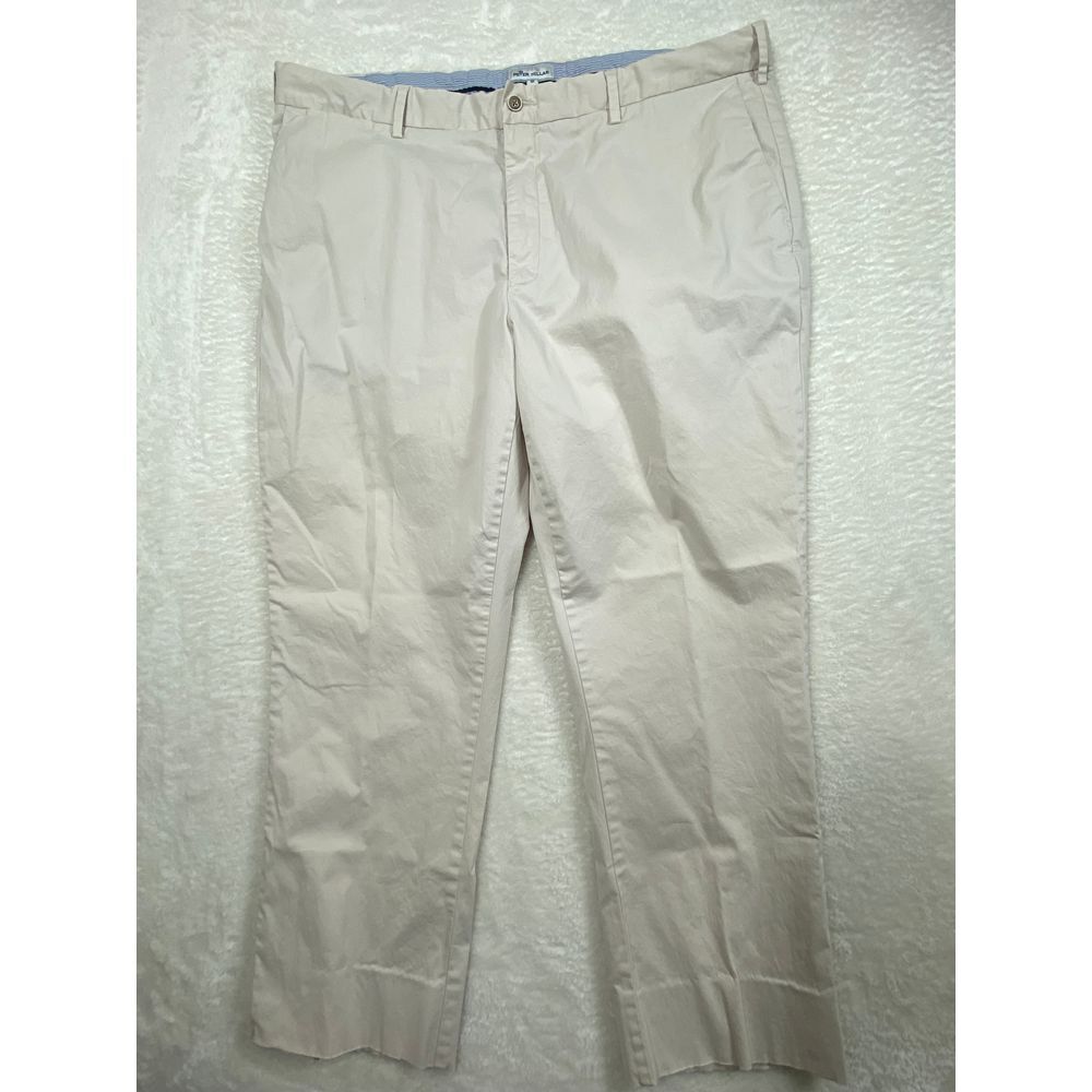 Peter Millar Flat Front Cotton Silk‎  Blend Pants Men's Size 40 Style# MS20B50